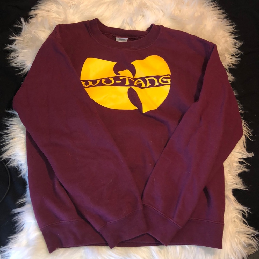 Maroon Wu Tang crewneck sweatshirt
